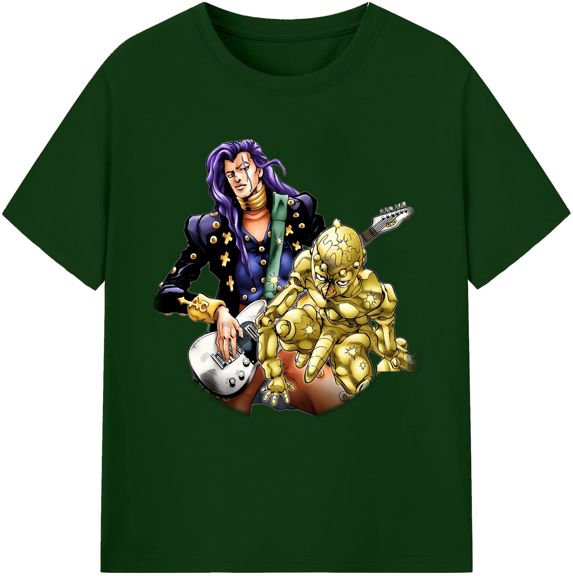 （画像用） ジョジョの奇妙な冒険 おといし あきら JoJo's Bizarre Adventure Akira Otoishi 綿100％半袖Tシャツ（フロントプリント）